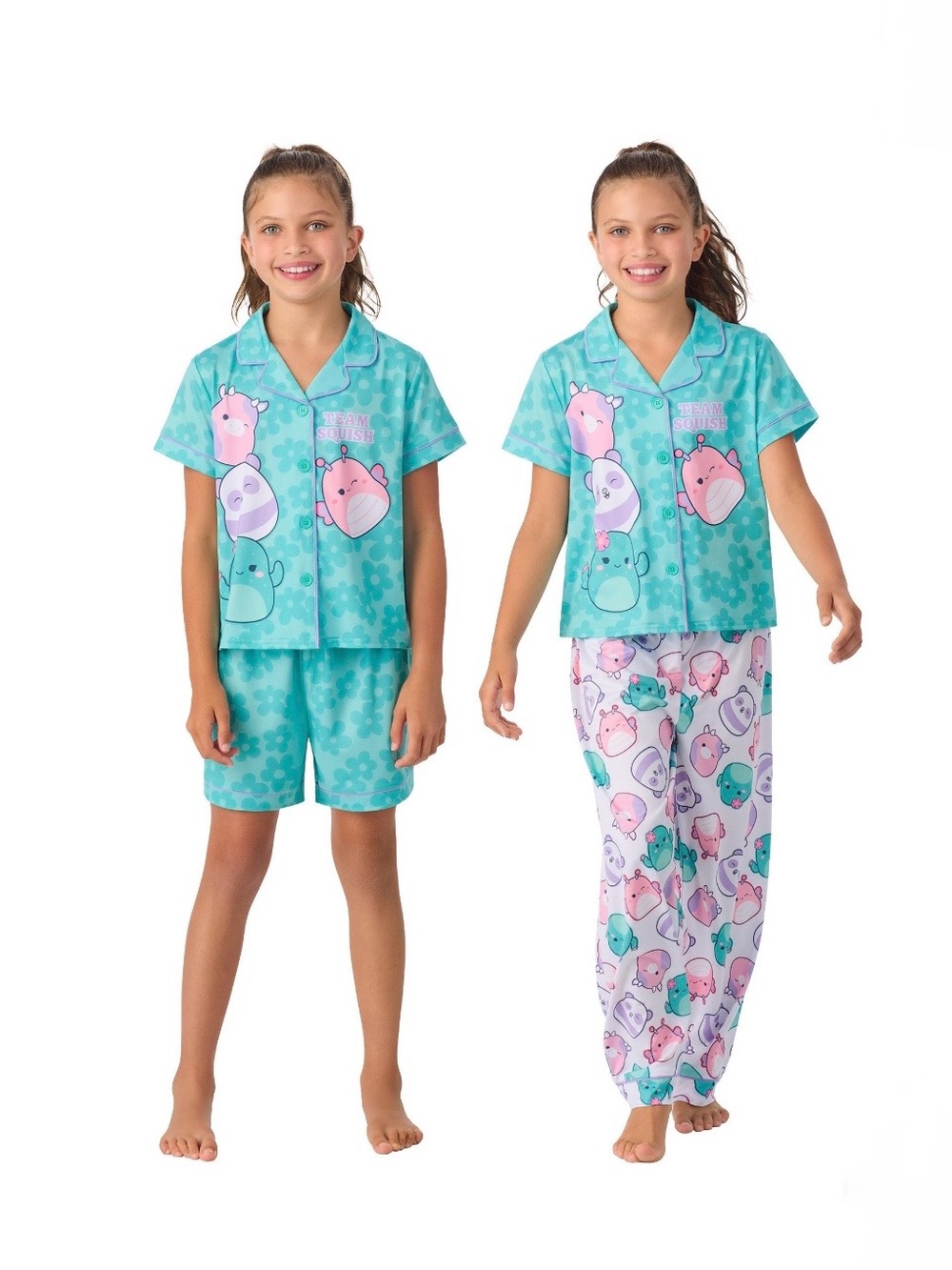NWT Squishmallows Girls 3-Piece Pajama Set XS 5/6